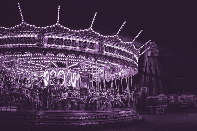 greyscale carnival photo