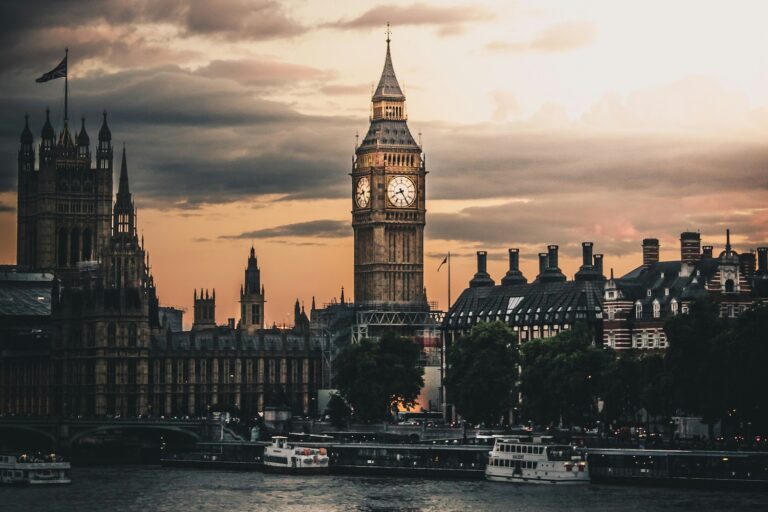 london big ben sunset