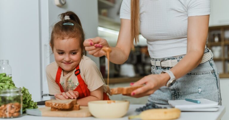 female child looking greedily