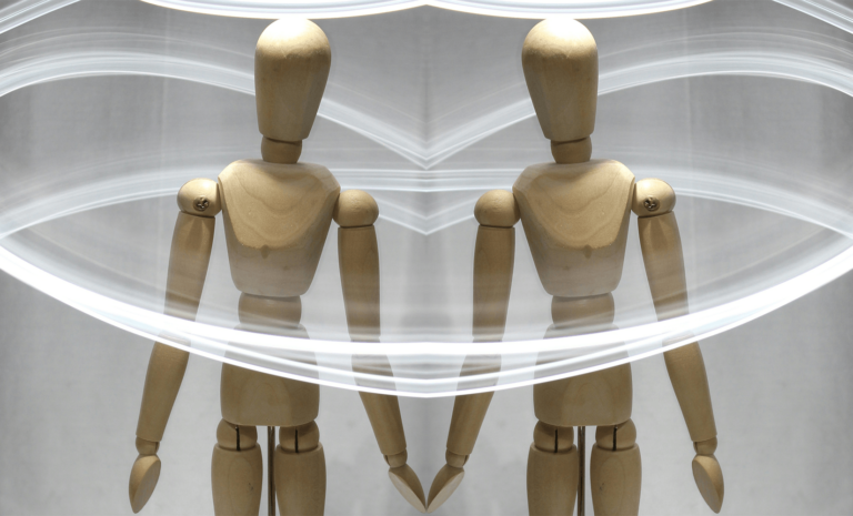 mirrored mannequins