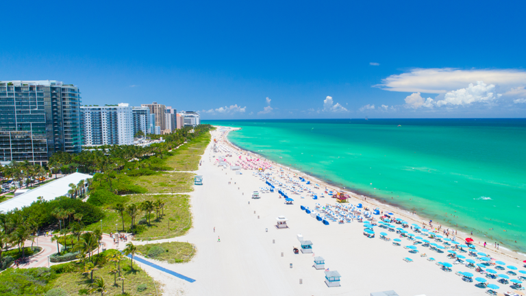 South Beach view Miami Florida