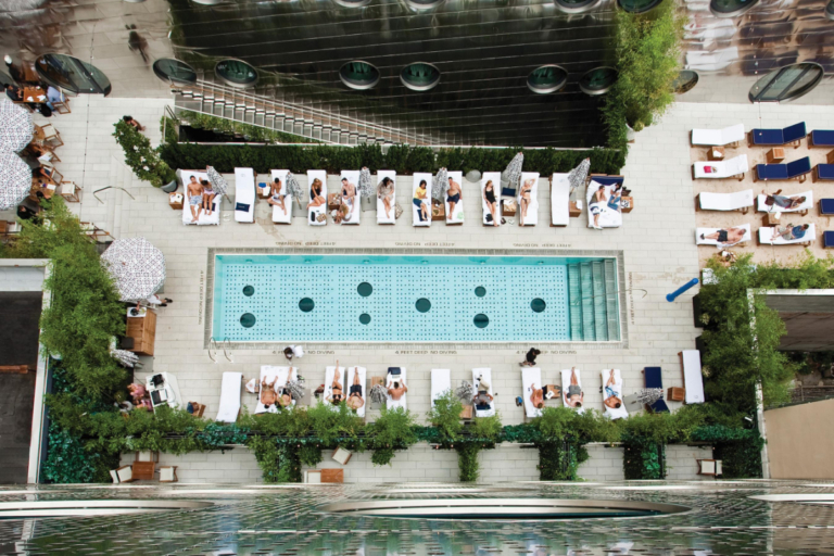 Dream hotel in New York city run by Hyatt view of swimming pool