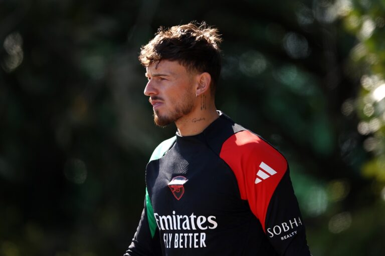 arsenal fc training session and press conference uefa champions league 2024 25 quarter final first leg